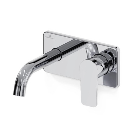 Grifería lavatorio monocomando small negro cromo - Hidromet