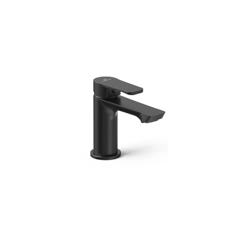 Grifería lavatorio monocomando small negro apoyo - Hidromet