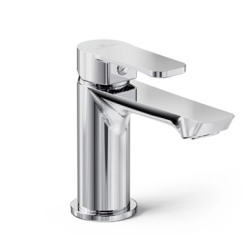 Grifería lavatorio monocomando small negro cromo - Hidromet