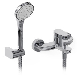 Grifería ducha exterior con duchador monocomando small cromo - Hidromet