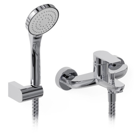 Grifería ducha exterior con duchador monocomando small cromo - Hidromet