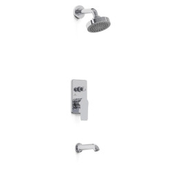 Grifería ducha exterior 100mm con pico monocomando small cromo - Hidromet