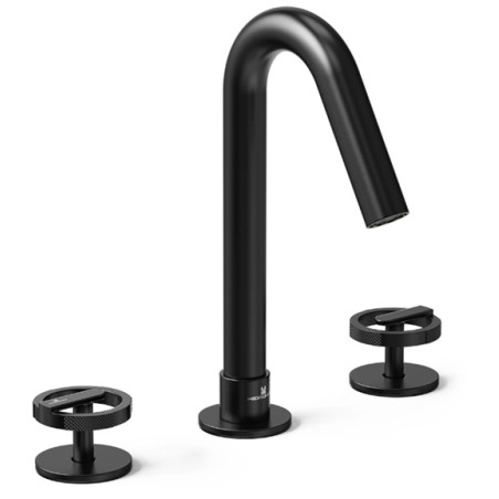 Grifería lavatorio bicomando Ring Negro - Hidromet