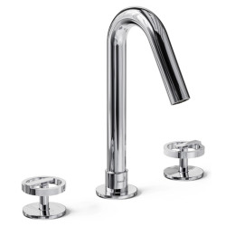 Grifería lavatorio bicomando Ring Cromo - Hidromet