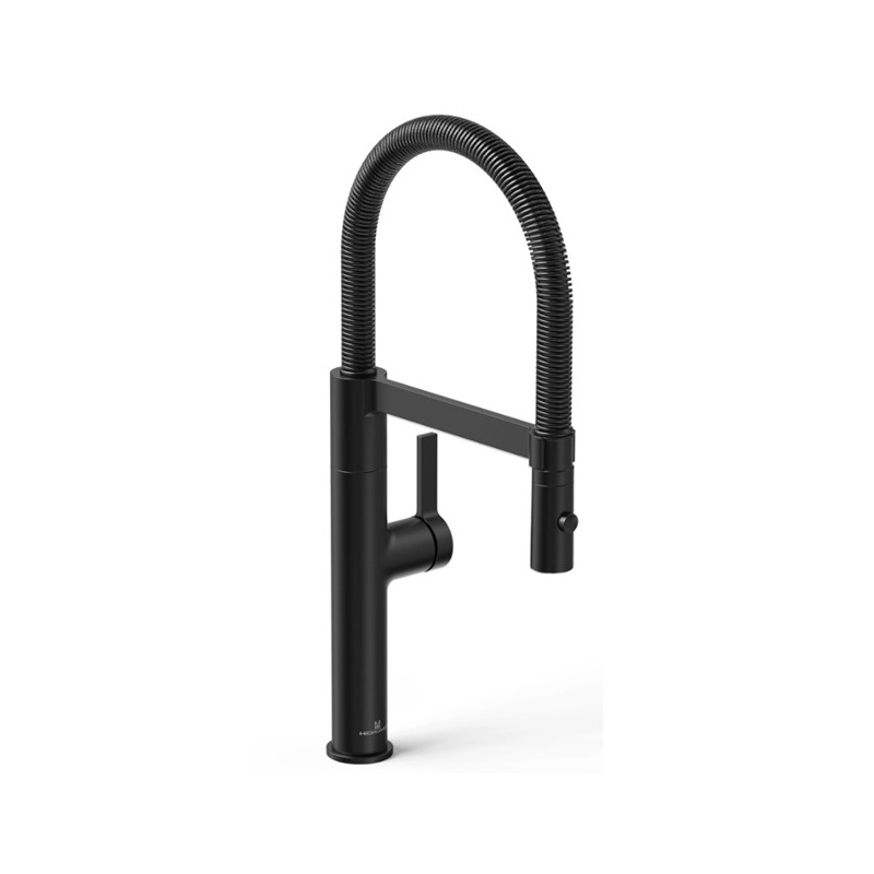 Grifería cocina monocomando pro gourmet negro - hidromet