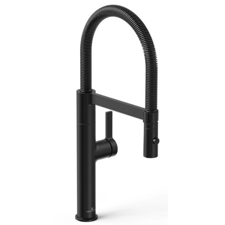 Grifería cocina monocomando pro gourmet negro - hidromet
