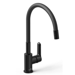 Grifería cocina monocomando pro flex negro - hidromet