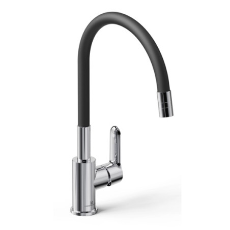 Grifería cocina monocomando pro flex cromo - hidromet