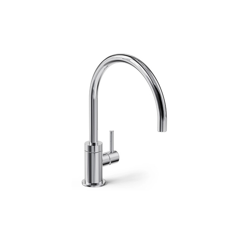 Grifería cocina monocomando curvo minicucina cromo - hidromet