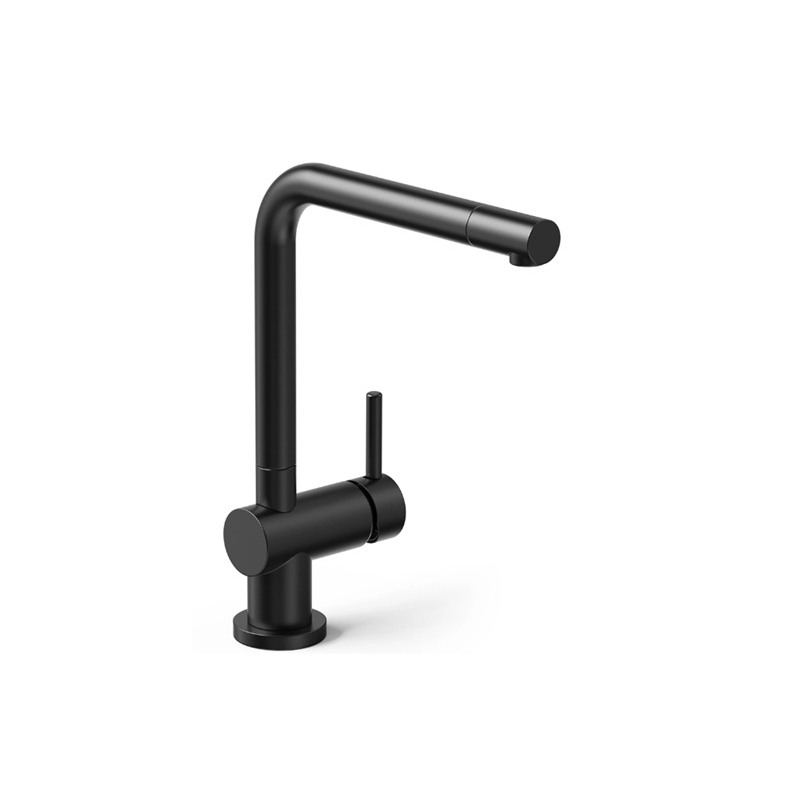 Grifería cocina monocomando recto jockey negro - hidromet