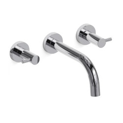 Grifería lavatorio pared bicomando Jet cromo - Hidromet