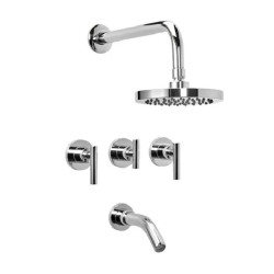 Grifería Ducha Bicomando Nivus 100M con Pico Cromo - Hidromet