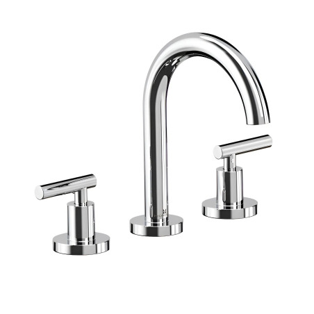 Grifería Lavatorio Apoyo  Bicomando Nivus Cromo - Hidromet