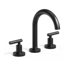 Grifería Lavatorio Apoyo  Bicomando Nivus Negro - Hidromet