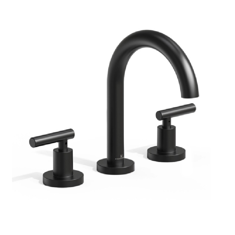 Grifería Lavatorio Apoyo  Bicomando Nivus Negro - Hidromet