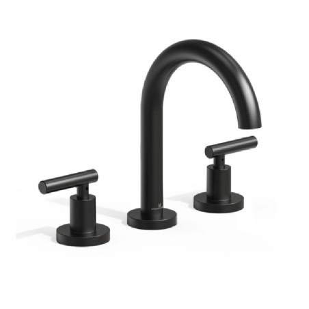 Grifería Lavatorio Apoyo  Bicomando Nivus Negro - Hidromet