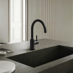 Grifería Discovery Monocomando Cocina Curvo Negro - Hidromet