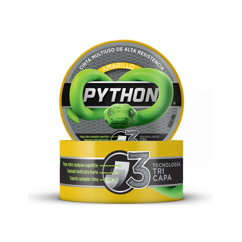 Cinta multiuso alta resistencia amarillo 48mmX9mts