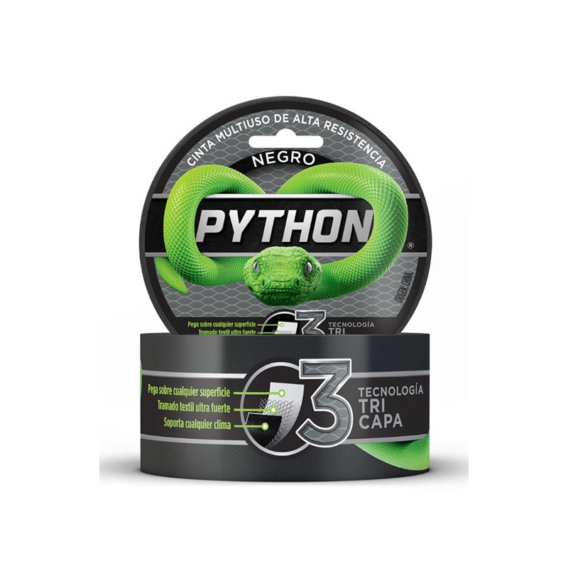 Cinta multiuso alta resistencia negro 48mmX9mts