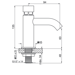 FV solución inteligente Pressmatic lavatorio Ecomatic Soft 372.01