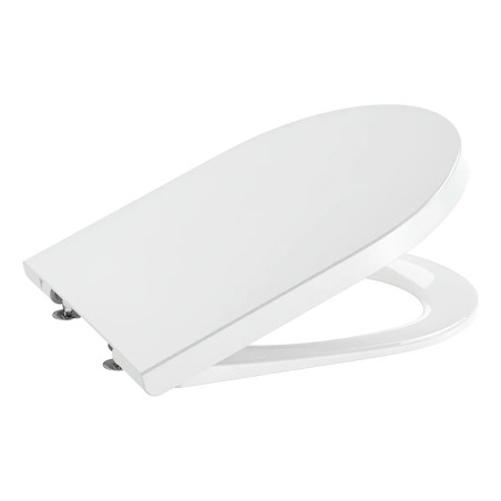 Asiento inodoro Debba - acrilico blanco con caída amortiguada