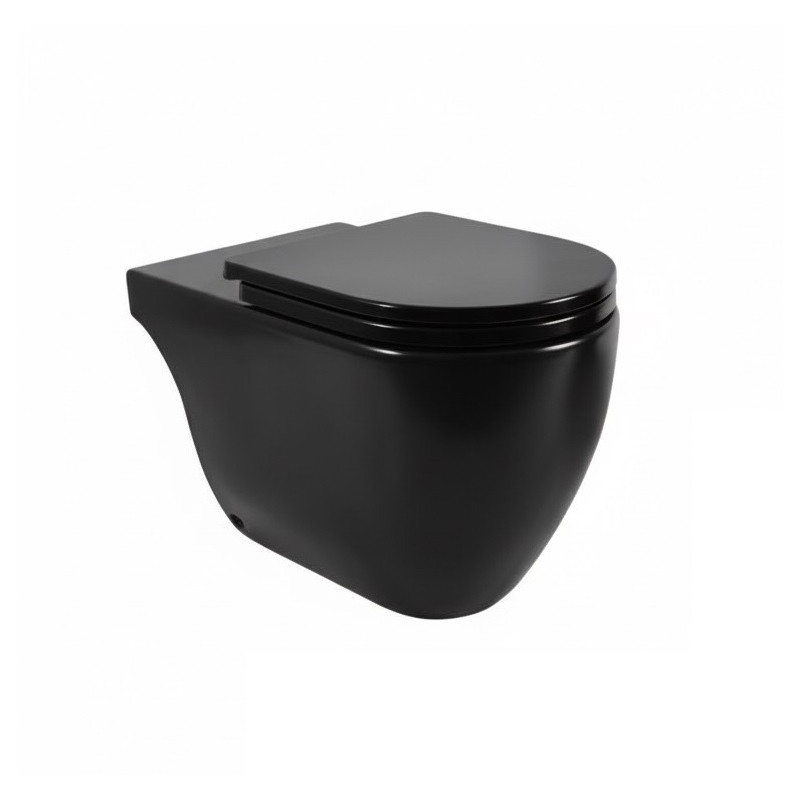Ferrum Fontana Inodoro Largo Negro IOLQ2-NS
