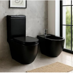 Ferrum Fontana Inodoro Largo Negro IOLQ2-NS