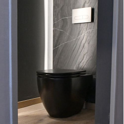 Asiento Inodoro Fontana Negro