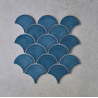 Fika Fishscale Fan Shape Blue 25.9x27.3cm - 0924 - X unidad