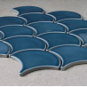 Fika Fishscale Fan Shape Blue 25.9x27.3cm - 0924 - X unidad