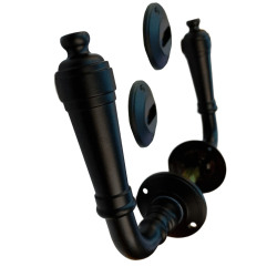 Manija Trocadero - Doble Balancín - bronce 45mm negro