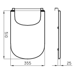 Tapa bidet Bari HDF blanco Ferrum TBK