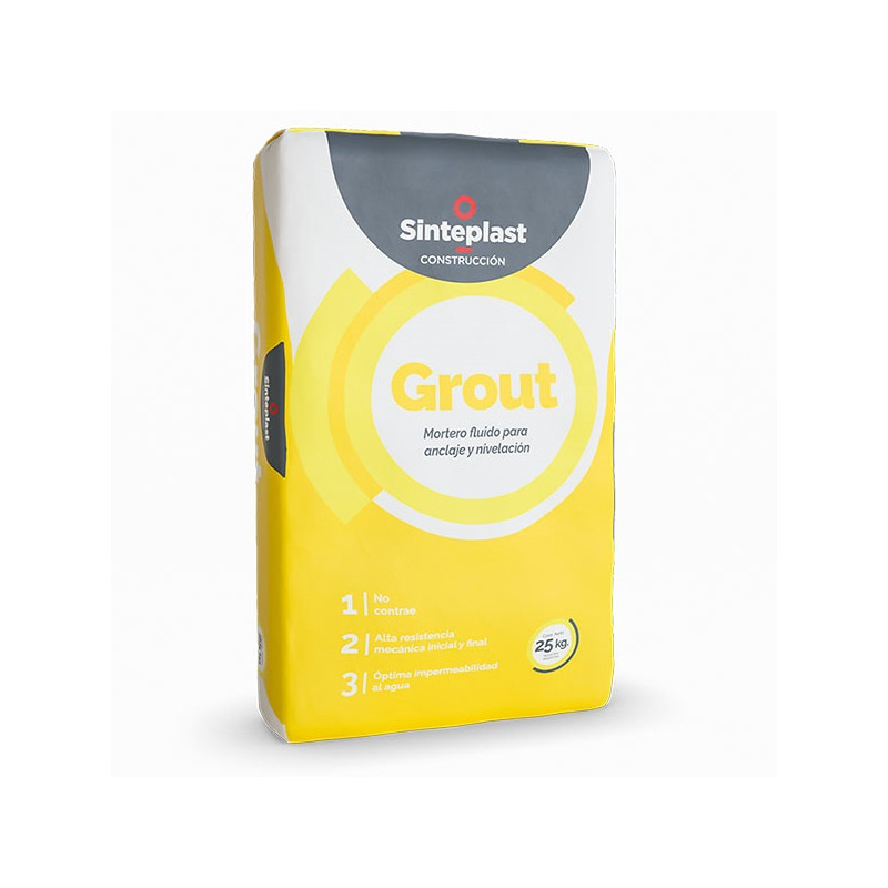 Grout Anclaje y nivelación 25Kg - Sinteplast