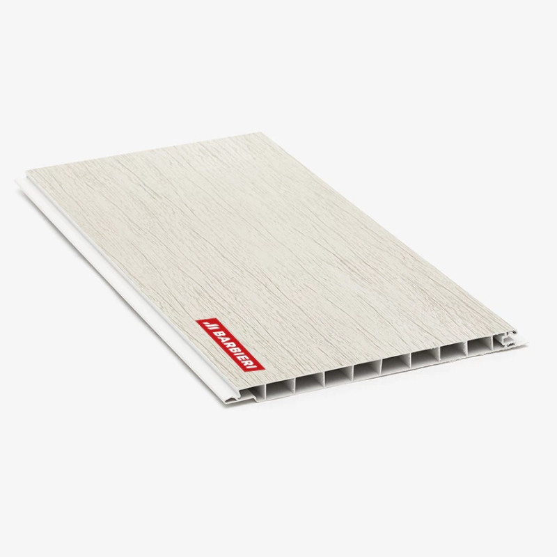 Cielorraso PVC roble 200mm x 13mm x 6.00m - Barbieri