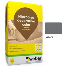 Weber microcolor acero x 25Kg