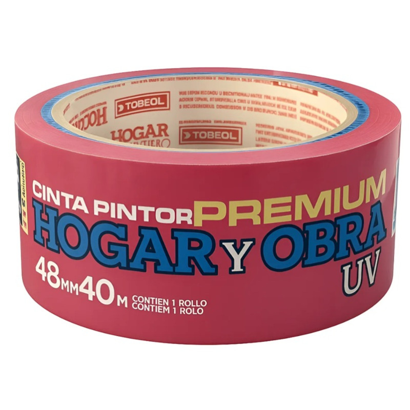 Cinta de papel 48mm x rollo 40m Premium azul