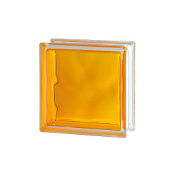 Ladrillo vidrio nube amarillo 19X19X8