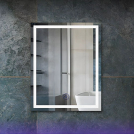 Espejo Campi LED Punta cuadrada 60x80cm