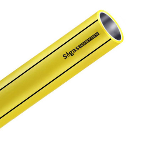 Fusiogas Caño acero polietileno 40mm x 4m 0200040