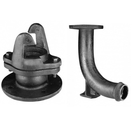 Hidrante bola con curva Hierro fundido - PVC 63