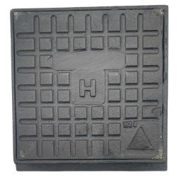 Hidrante caja hidrante letra H Hierro fundido 29 x 29 cm