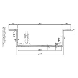 Hidrante caja hidrante letra H Hierro fundido 29 x 29 cm