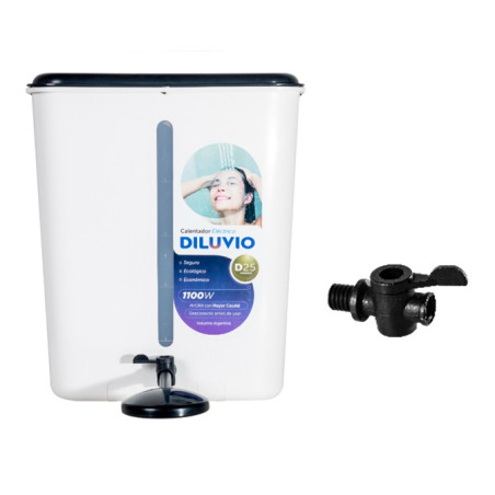 Calefón eléctrico enlozado grifo de nylon x 20lts - Plus