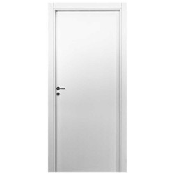 Puerta placa Oblak simple contacto Tekstura - Lisa blanca - Marco madera (Derecha) 90x15cm