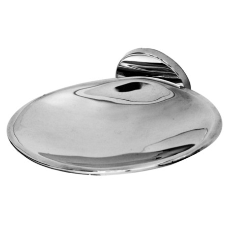 Jabonera Mini A - Accesorio de baño Adhesivo - Cromo brillante