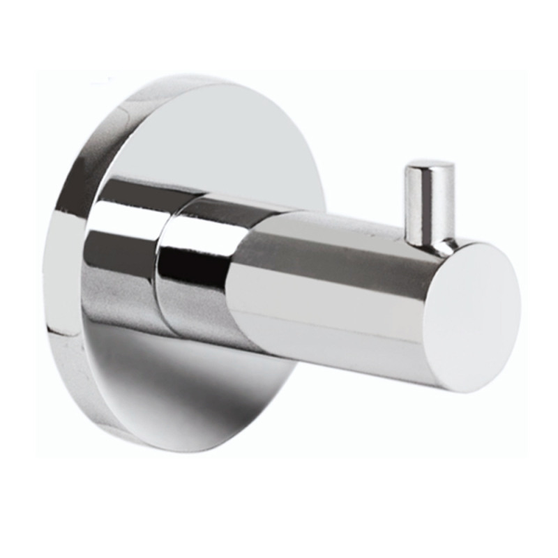 Percha simple Mini A - Accesorio de baño Amurar - Cromo brillante