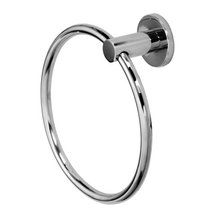 Toallero Aro Mini A - Accesorio de baño Adhesivo - Cromo brillante