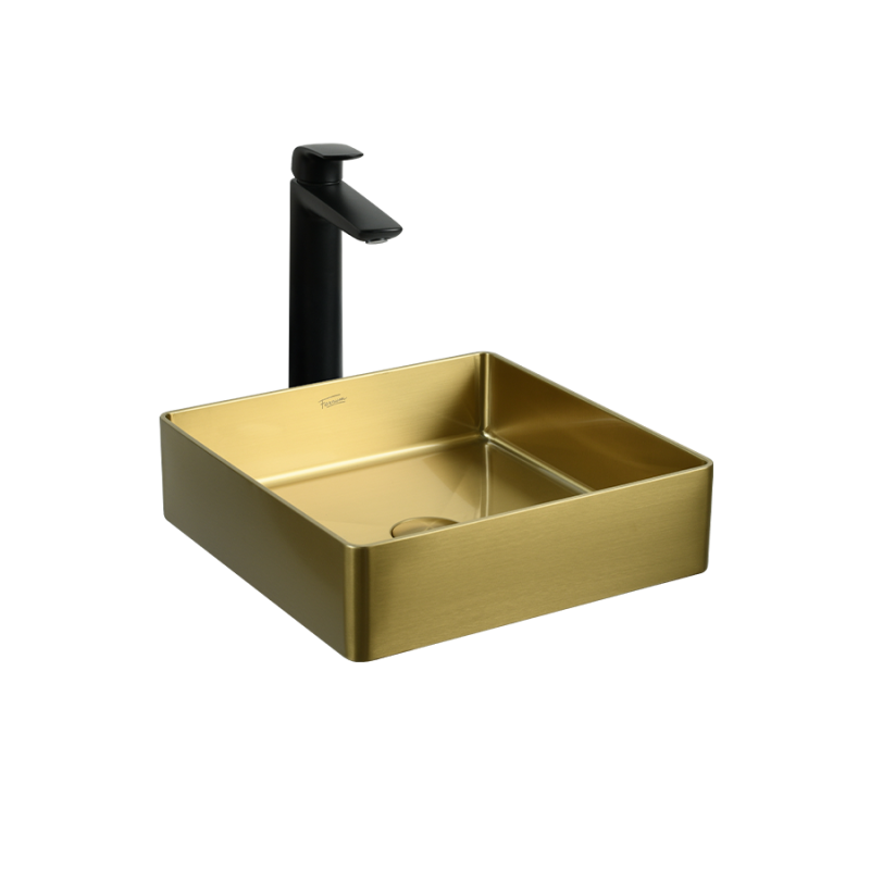 Bacha Ferrum Mola Cuadra 36cm Bronce Brillante - LC36CGB