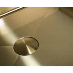 Bacha Ferrum Mola Cuadra 36cm Bronce Brillante - LC36CGB