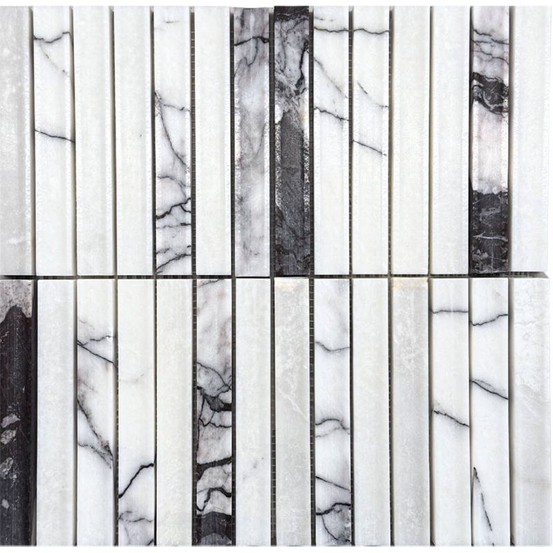 Fika Stone Concave Carrara Brown 30,2x31cm -  X unidad